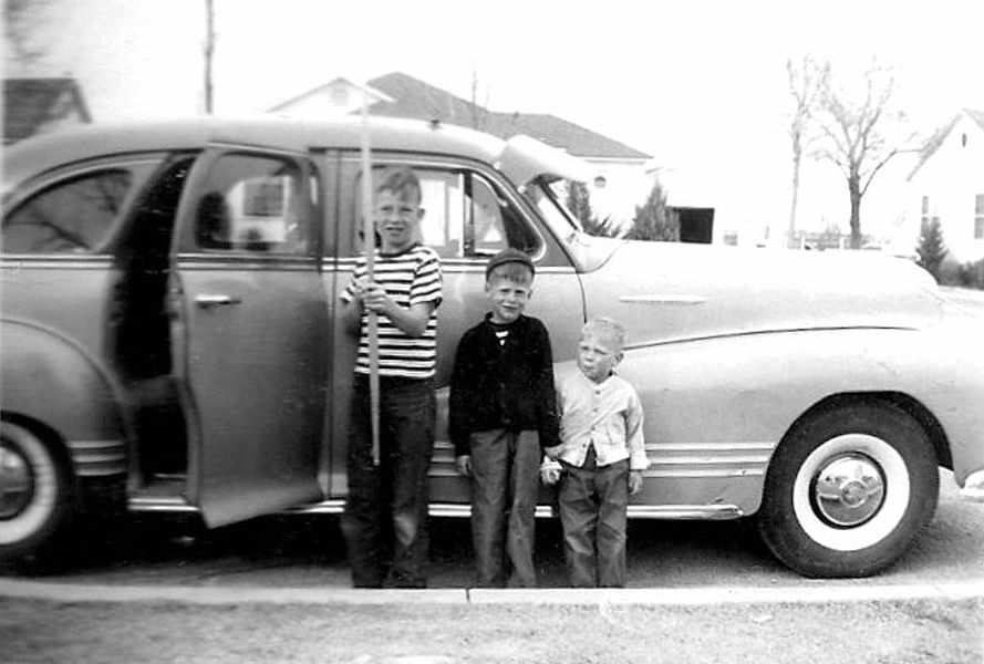 Fred, Kenny, and Steve in Artesia, 1949